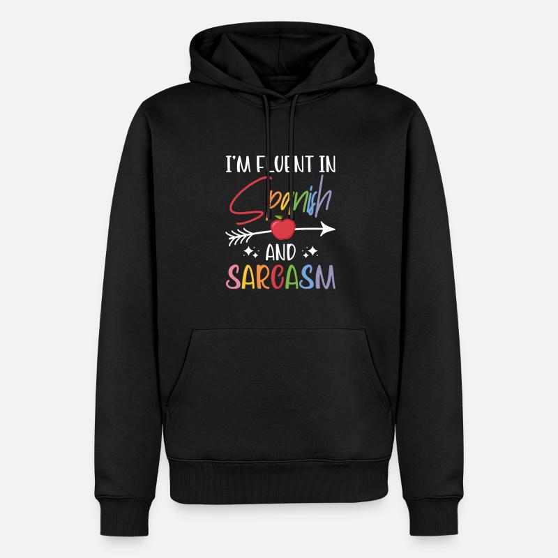 Spanischlehrerin Maestra Bilinguale Lehrerin - Männer Premium Bio Hoodie - Schwarz