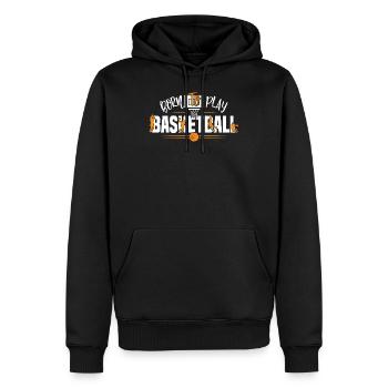Born to Play Basketball-Awesome Basketball Gifts - Männer Premium Bio Hoodie - Schwarz - Vorne - Nico (187cm)