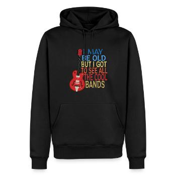 Rock Musik Opa Großvater Spruch Humor Geschenkidee - Männer Premium Bio Hoodie - Schwarz - Vorne - Nico (187cm)