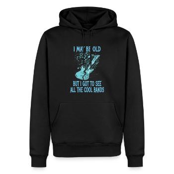 Rock Musik Opa Großvater Spruch Humor Geschenkidee - Männer Premium Bio Hoodie - Schwarz - Vorne - Nico (187cm)