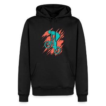 BMX Fahrrad Motiv Jungs Freestyle BMX Kinder - Männer Premium Bio Hoodie - Schwarz - Vorne - Nico (187cm)