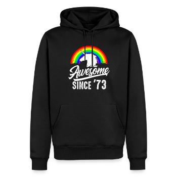Großartig seit 1973 Frauen Geschenk 50. Geburtstag - Männer Premium Bio Hoodie - Schwarz - Vorne - Nico (187cm)