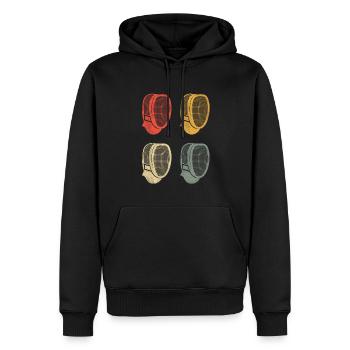 Fechter Escrimeur Fechtsport Escrime Fechten - Sweat à capuche Premium bio Homme - noir - Devant - Nico (187cm)