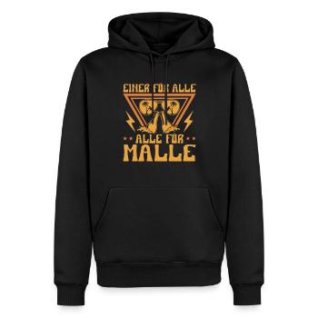 Mallorca Party Einer Für Alle Alle Für Malle - Männer Premium Bio Hoodie - Schwarz - Vorne - Nico (187cm)