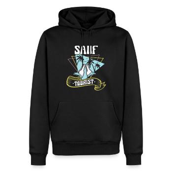 Mallorca Party Humor Spruch Sauf Tourist - Männer Premium Bio Hoodie - Schwarz - Vorne - Nico (187cm)