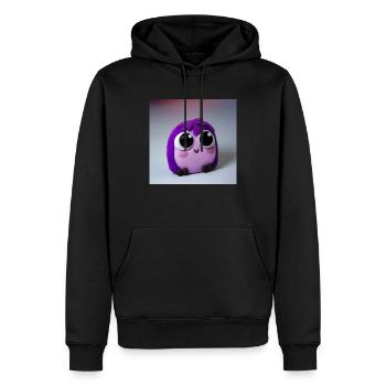 Süßes Knuddel GLUBSCHI - Männer Premium Bio Hoodie - Schwarz - Vorne - Nico (187cm)