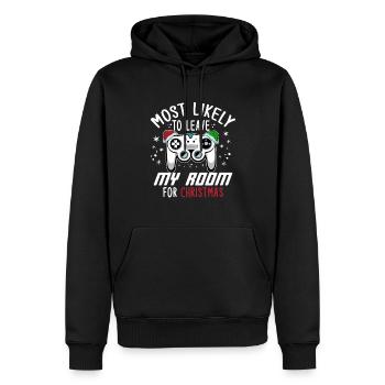Weihnachten Gamer Gaming Humor Spruch Lustig Xmas - Männer Premium Bio Hoodie - Schwarz - Vorne - Nico (187cm)