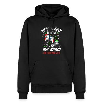 Weihnachten Xmas Gamer Gaming Spruch Humor Lustig - Männer Premium Bio Hoodie - Schwarz - Vorne - Nico (187cm)