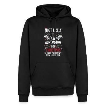 Weihnachten Gamer Gaming Spruch Lustig Humor Xmas - Männer Premium Bio Hoodie - Schwarz - Vorne - Nico (187cm)