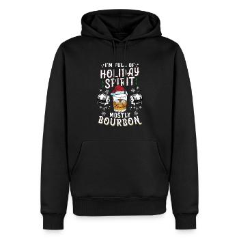 Weihnachten Xmas Whiskey Holiday Spirit Bourbon - Männer Premium Bio Hoodie - Schwarz - Vorne - Nico (187cm)