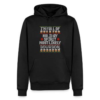 Weihnachten Xmas Whiskey Holiday Spirit Bourbon - Männer Premium Bio Hoodie - Schwarz - Vorne - Nico (187cm)