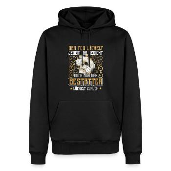 Bestatter Bestattungsfachkraft Geschenkidee Humor - Männer Premium Bio Hoodie - Schwarz - Vorne - Nico (187cm)