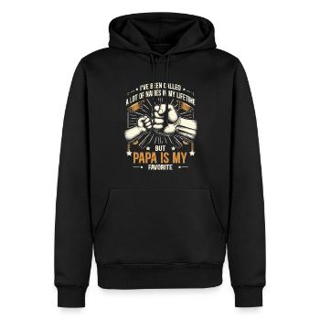 Papa Vater Sohn I've Been Called A Lot Of Names - Männer Premium Bio Hoodie - Schwarz - Vorne - Nico (187cm)