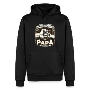 Papa Vater Sohn I've Been Called A Lot Of Names - Männer Premium Bio Hoodie - Schwarz - Vorne - Nico (187cm)