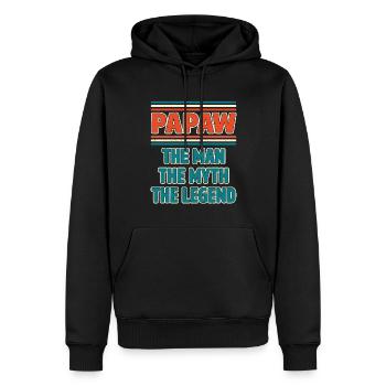 Papa Opa Geschenkidee Papaw Spruch Humor Vater - Männer Premium Bio Hoodie - Schwarz - Vorne - Nico (187cm)
