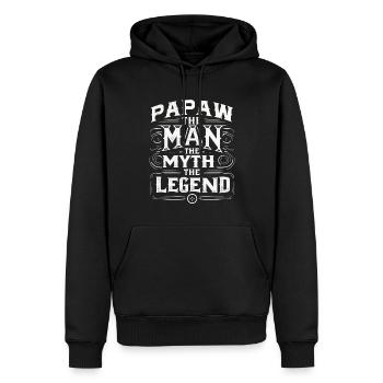 Papa Opa Geschenkidee Papaw Spruch Humor Vater - Männer Premium Bio Hoodie - Schwarz - Vorne - Nico (187cm)