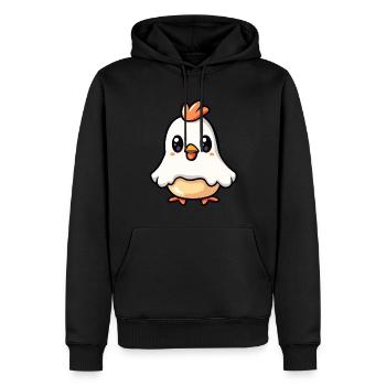 Huhn Halloween Comic Geist - Männer Premium Bio Hoodie - Schwarz - Vorne - Nico (187cm)