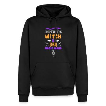 Halloween Men Costume Humor Funny Saying Outfit - Men’s Premium Organic Hoodie - black - Front - Nico (187cm)