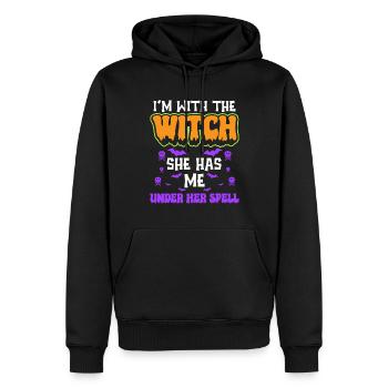 Halloween Men Costume Humor Funny Saying Outfit - Men’s Premium Organic Hoodie - black - Front - Nico (187cm)