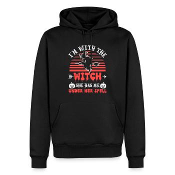 Halloween Men Costume Humor Funny Saying Outfit - Men’s Premium Organic Hoodie - black - Front - Nico (187cm)