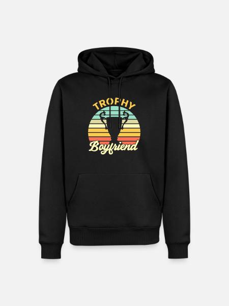 Freund Paare Liebe Partner Geschenkidee - Männer Premium Bio Hoodie - Schwarz