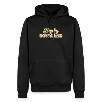Freund Paare Liebe Beziehung Partner Geschenkidee - Männer Premium Bio Hoodie - Schwarz - Vorne - Nico (187cm)