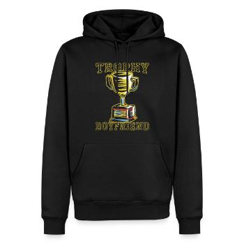 Freund Paare Liebe Beziehung Partner Geschenkidee - Männer Premium Bio Hoodie - Schwarz - Vorne - Nico (187cm)