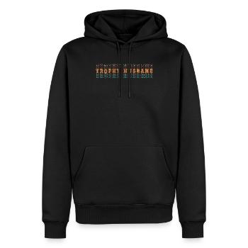 Mari Mariage Hommes Idée cadeau Mariage Mariage - Sweat à capuche Premium bio Homme - noir - Devant - Nico (187cm)