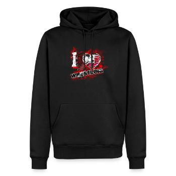 I Love Wrestling - Männer Premium Bio Hoodie - Schwarz - Vorne - Nico (187cm)