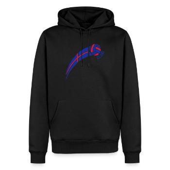 Island 2016 - Männer Premium Bio Hoodie - Schwarz - Vorne - Nico (187cm)