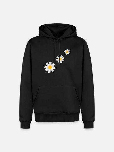 3_flowers - Men’s Premium Organic Hoodie - black