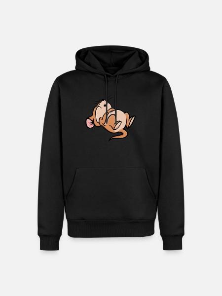 Sleeping Mouse - Men’s Premium Organic Hoodie - black