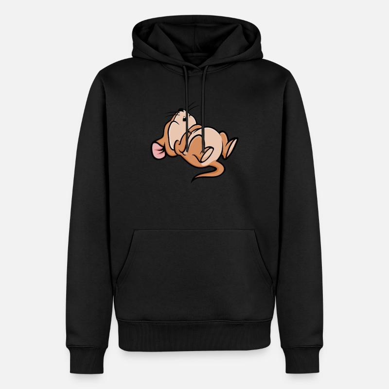 Schlafen Maus - Männer Premium Bio Hoodie - Schwarz