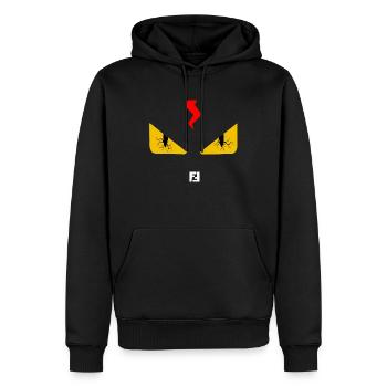 funny fendi eyes t shirts fendi bloodshot eyes - Männer Premium Bio Hoodie - Schwarz - Vorne - Nico (187cm)