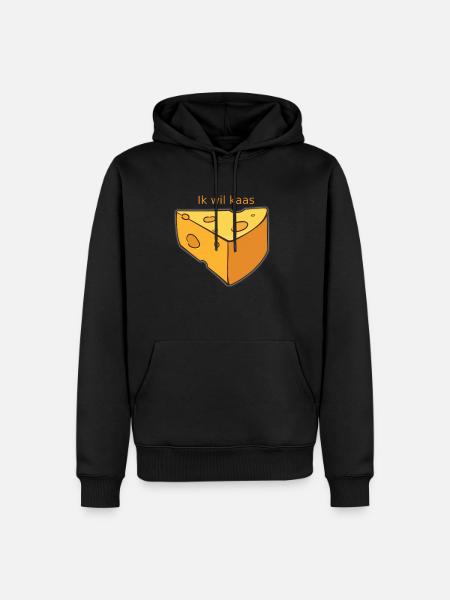 i want cheese - Men’s Premium Organic Hoodie - black