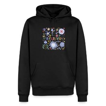 Jésus-Christ,Jésus-Christ,Jésus-Christ,Jésus-Christ - Sweat à capuche Premium bio Homme - noir - Devant - Nico (187cm)