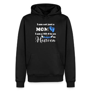 Sohn Kind gestorben Fehlgeburt Kindstot Mama Mom - Männer Premium Bio Hoodie - Schwarz - Vorne - Nico (187cm)
