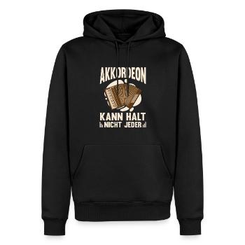 Akkordeon kann nicht jeder Ziehharmonika Harmonika - Männer Premium Bio Hoodie - Schwarz - Vorne - Nico (187cm)