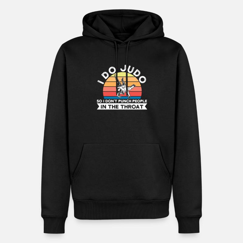 Judo Judo Geschenk - Männer Premium Bio Hoodie - Schwarz