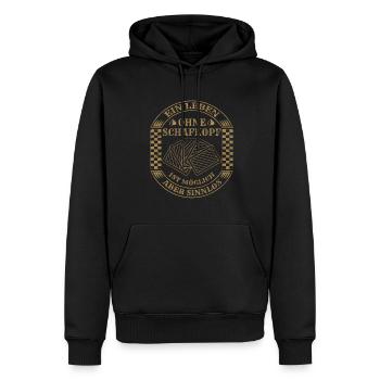 Ein Leben ohne Schafkopf Kartenspiel Schafkopfen - Männer Premium Bio Hoodie - Schwarz - Vorne - Nico (187cm)
