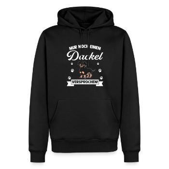 Dackel Dackel Geschenk - Männer Premium Bio Hoodie - Schwarz - Vorne - Nico (187cm)