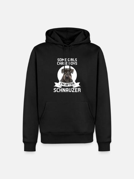 Schnauzer Schnauzer Geschenk - Männer Premium Bio Hoodie - Schwarz