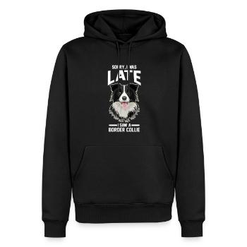 Border Collie Border Collie Geschenk - Männer Premium Bio Hoodie - Schwarz - Vorne - Nico (187cm)