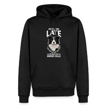 Border Collie Border Collie Geschenk - Männer Premium Bio Hoodie - Schwarz - Vorne - Nico (187cm)