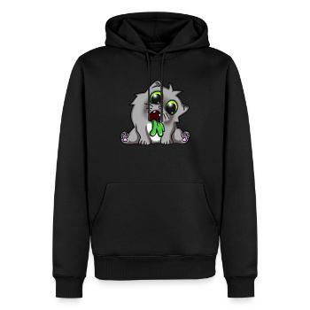 Pussy pussy cat - Men’s Premium Organic Hoodie - black - Front - Nico (187cm)