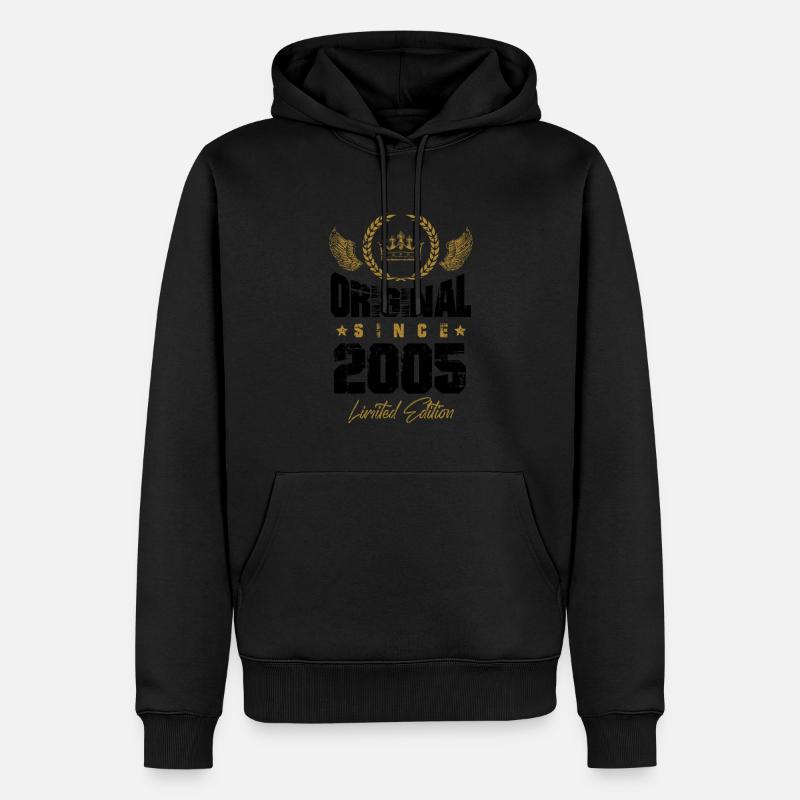Édition limitée 2005 - Sweat à capuche Premium bio Homme - noir