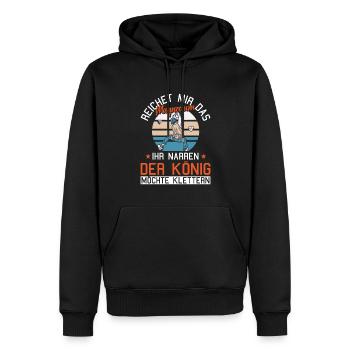 Klettern reichet mir Magnesium Kletterer Bouldern - Männer Premium Bio Hoodie - Schwarz - Vorne - Nico (187cm)