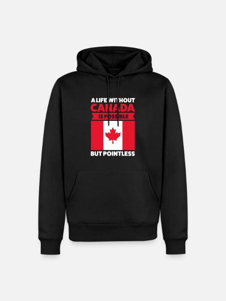 Canada Canadian Canada Gift - Men’s Premium Organic Hoodie - black