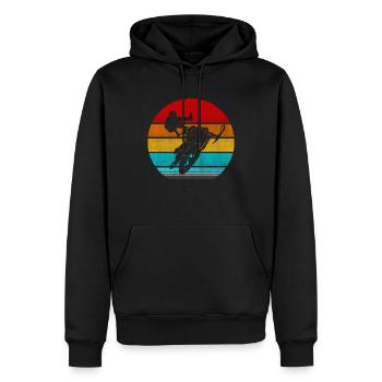 snowmobile - Men’s Premium Organic Hoodie - black - Front - Nico (187cm)