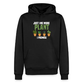 Pflanzen, Gartenarbeit, Pflanzen - Männer Premium Bio Hoodie - Schwarz - Vorne - Nico (187cm)